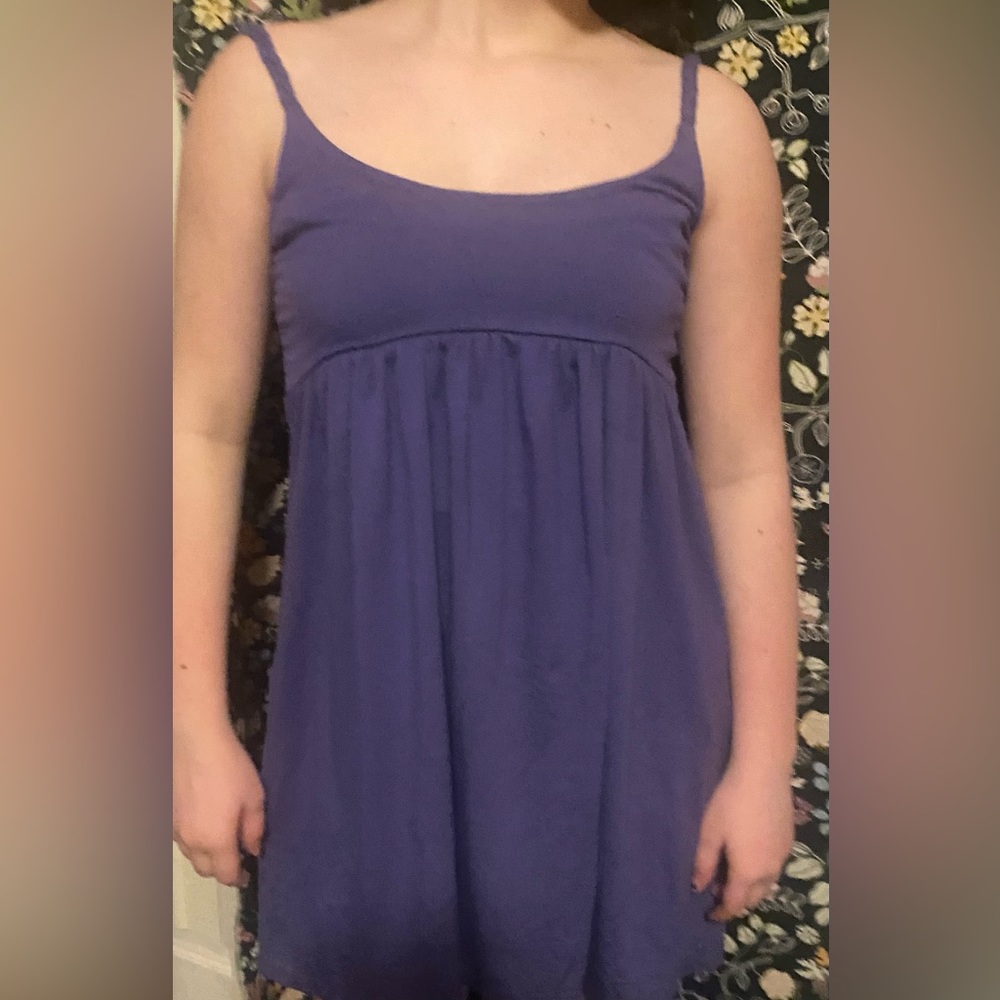 Urban Outfitters Lux Purple Empire Waist Strappy babydoll sun dress